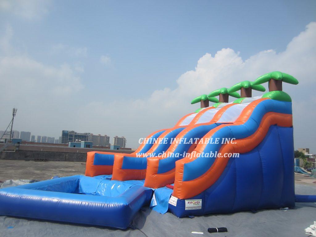 T8-1430 Trees Inflatable Slide