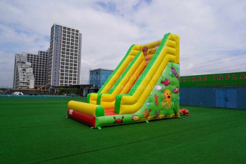 T8-786 Ocean Theme Inflatable Slide