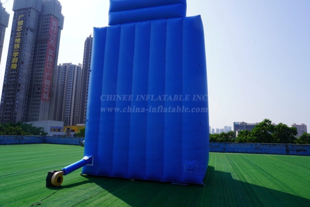 T11-1114 Blue Inflatable Climbing Wall