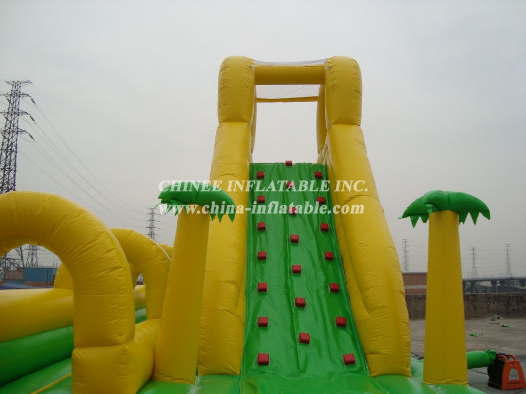 T8-243 Giant Jungle Theme Inflatble Slide