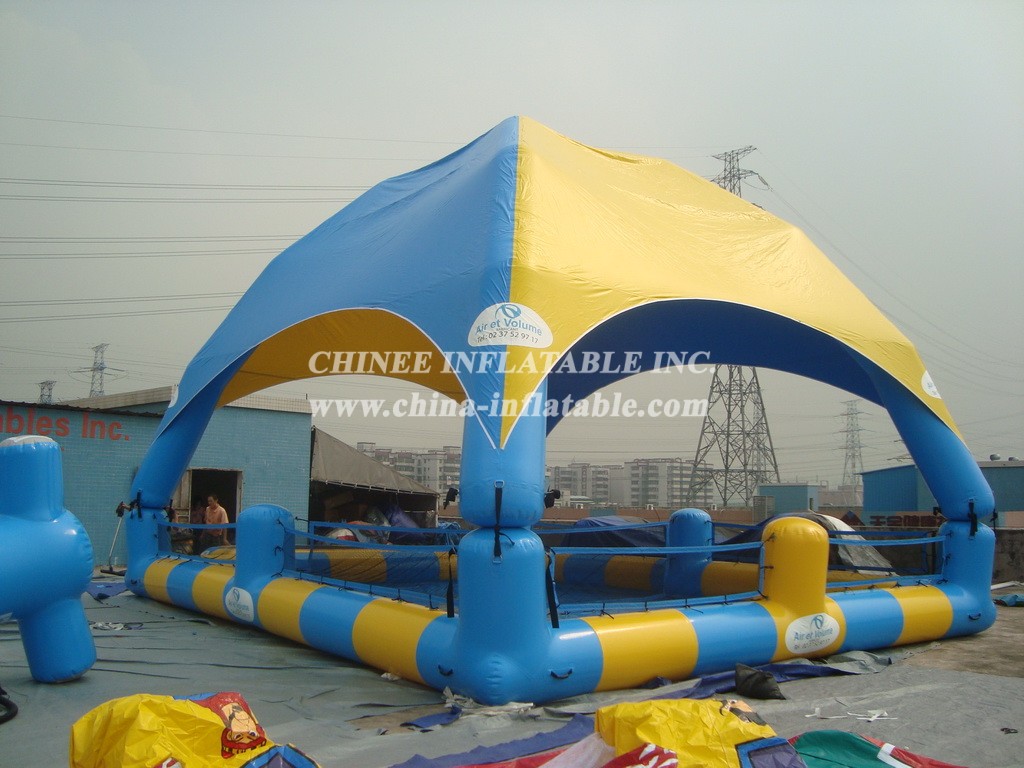 Tent1-444 Large Inflatable Swimming Pool With Tent