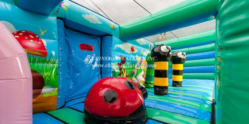 GF2-051 Inflatable Funcity Jumping Bouncy Obstacle Inflatable Outdoor Playground