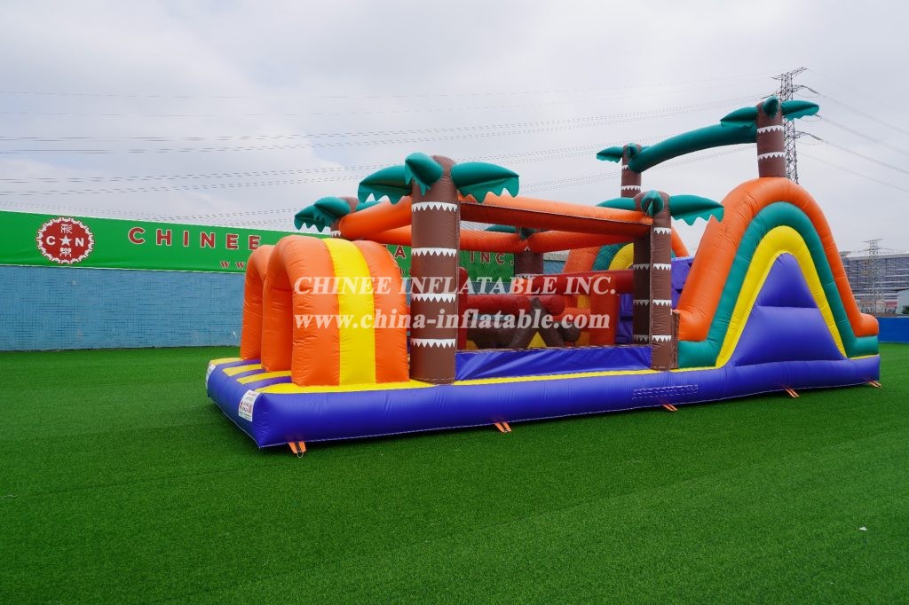 T7-520 Jungle Theme Inflatable Obstacle Courses