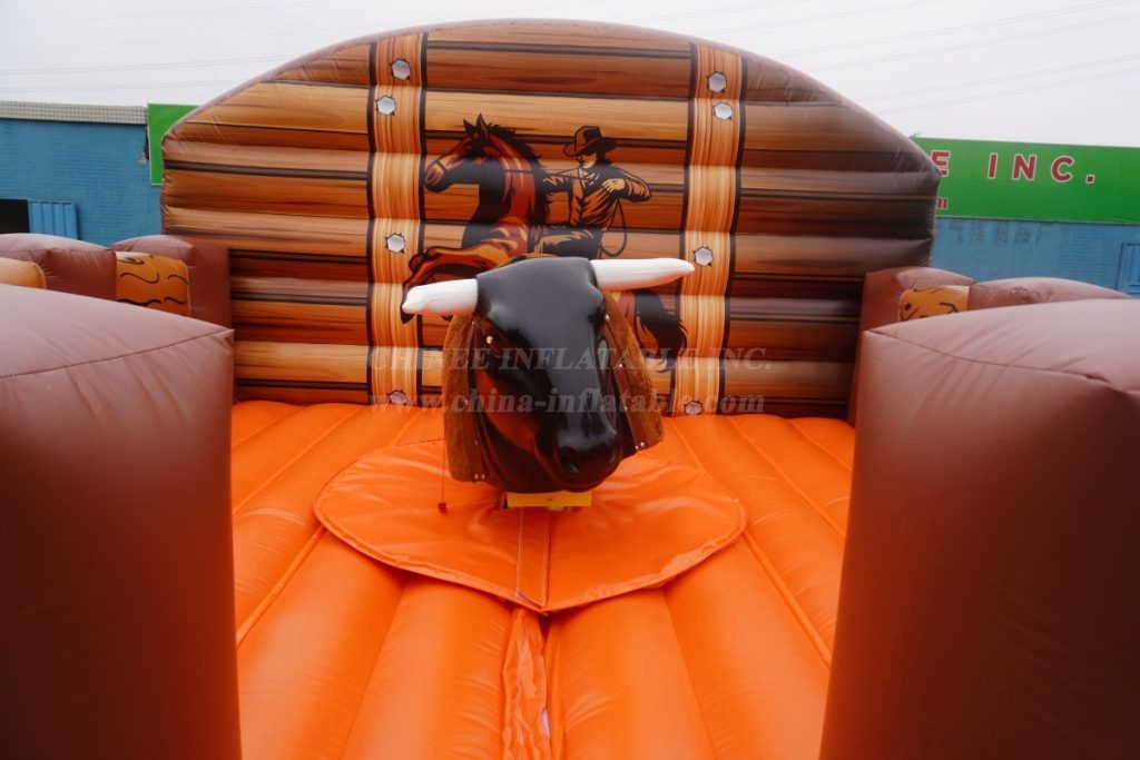 T11-3011 Rodeo Riding Bull Western