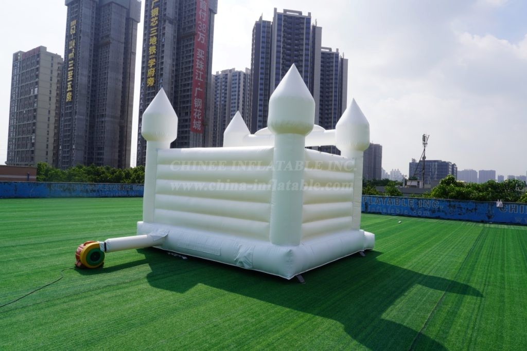 T2-3555 White Wedding Bouncy Castle