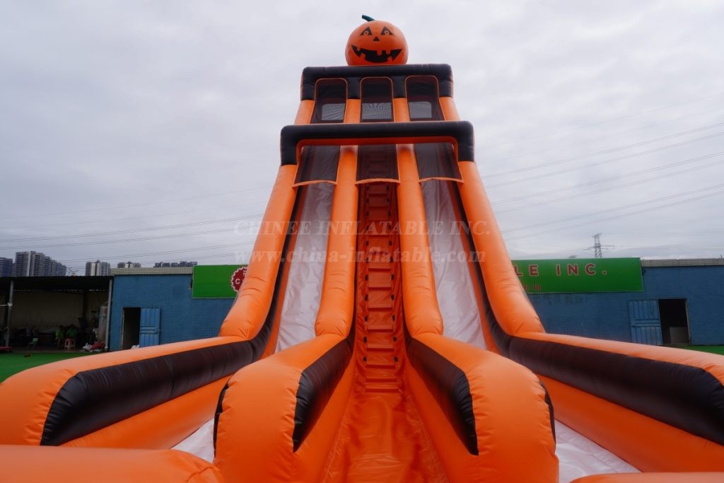 T8-4177 Halloween Double Lane Slide