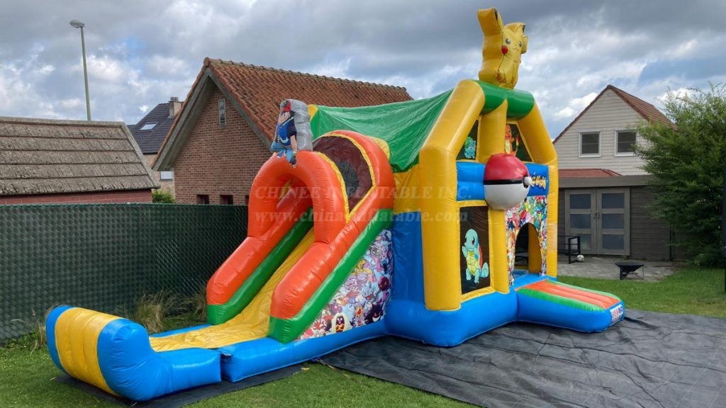 T2-4936 Pokémon Bouncy Castle With Slide