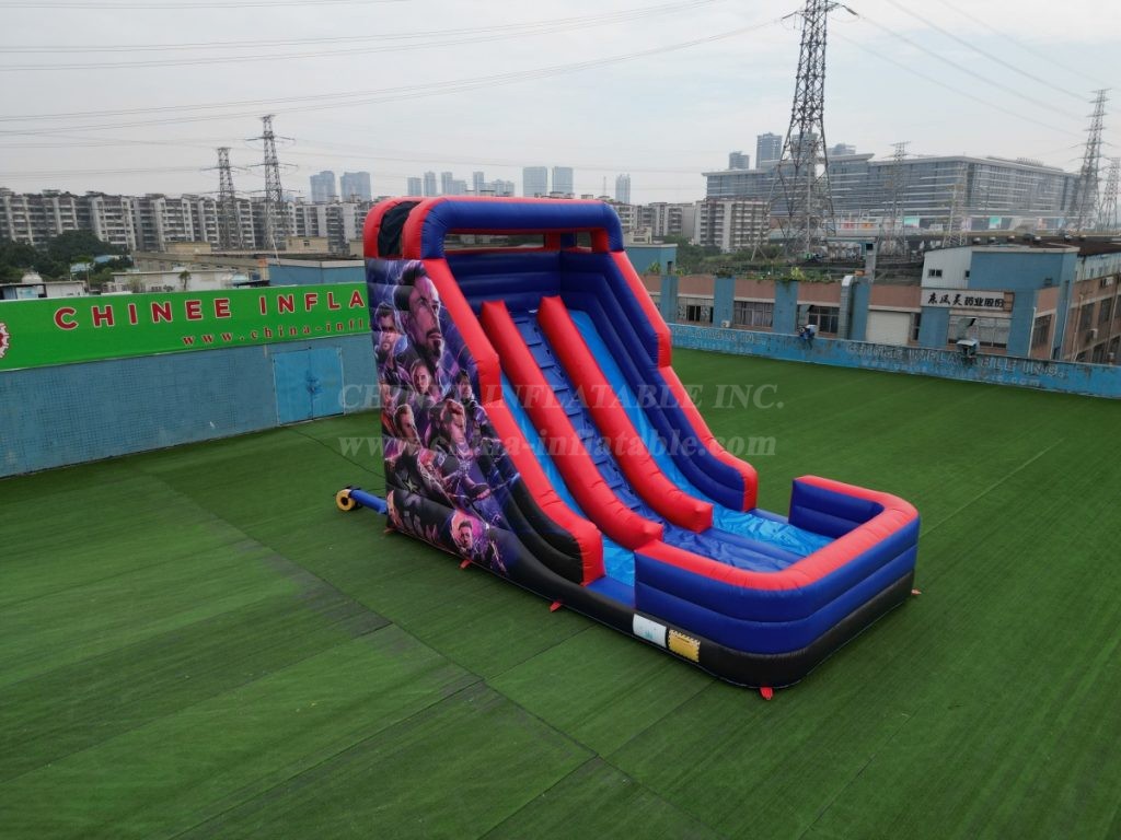 T8-6000 Avengers-Themed Inflatable Slide