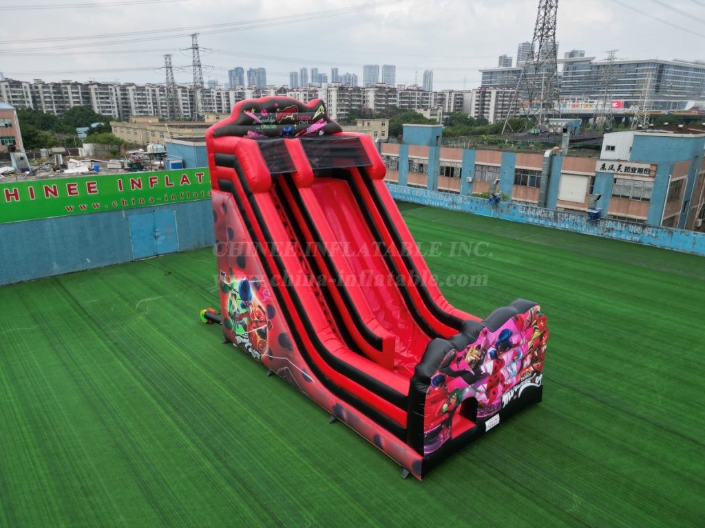 T8-6000C Miraculous Ladybug Themed Inflatable Slide