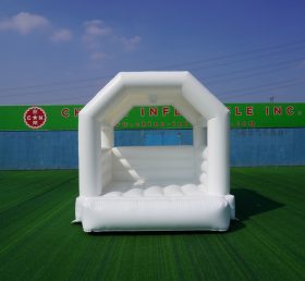 T2-3553B Weiße Hochzeit Bounce House