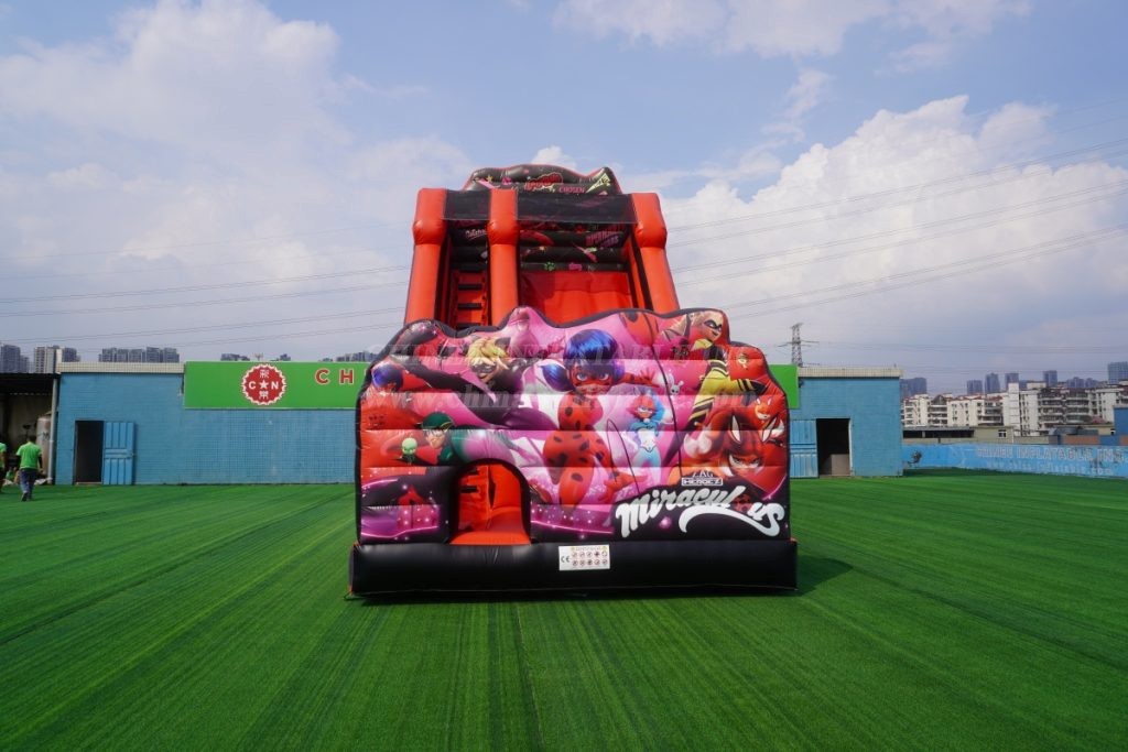 T8-6000C Miraculous Ladybug Themed Inflatable Slide