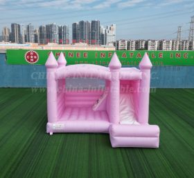 T2-3530B Pink Wedding Bouncy Castle With...