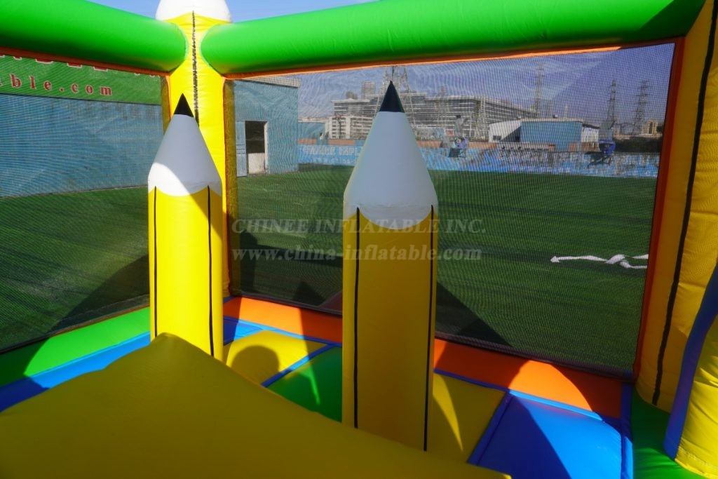 T2-5010B Crayon Bouncy Castle With Slide