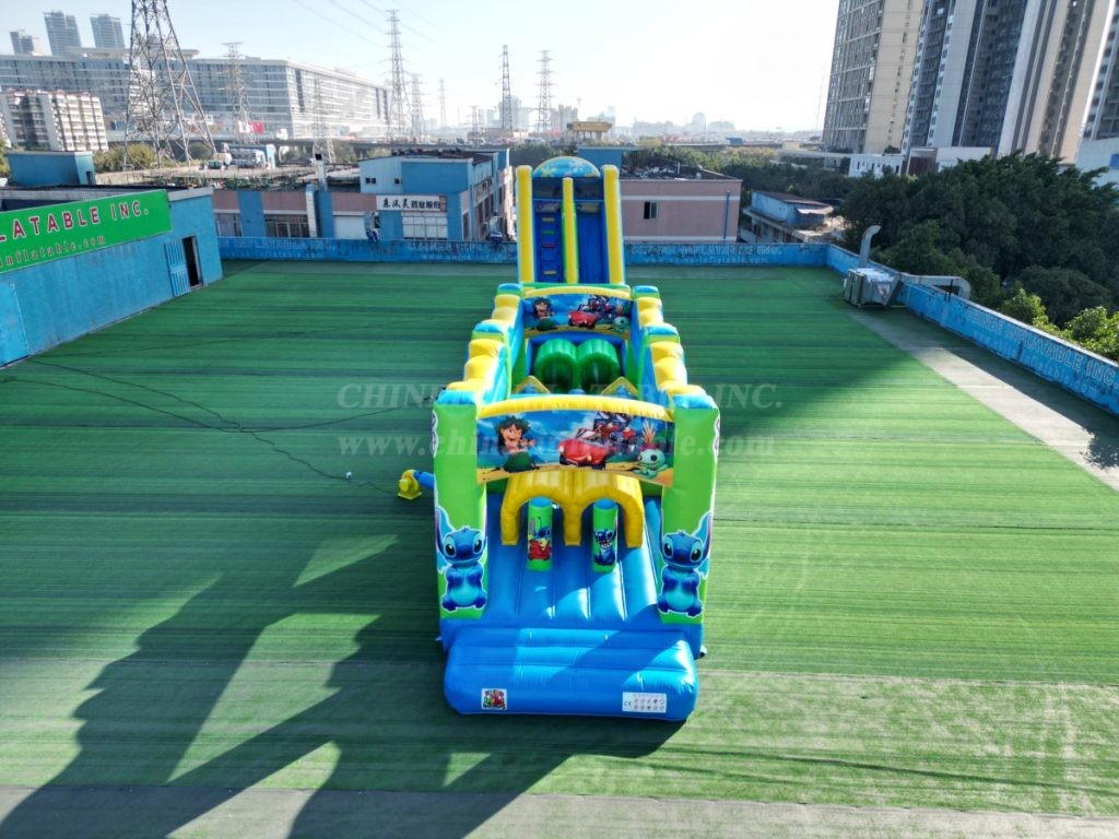 T7-2302 Lilo & Stitch Inflatable Obstacle Course