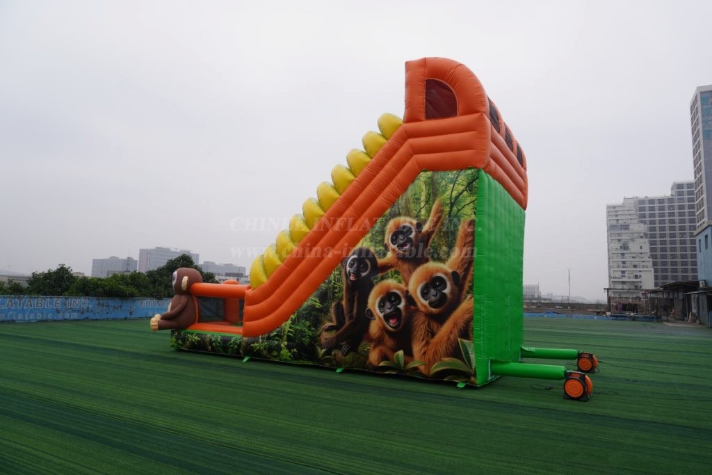 T6-4388 Monkey Inflatable Slide Funcity